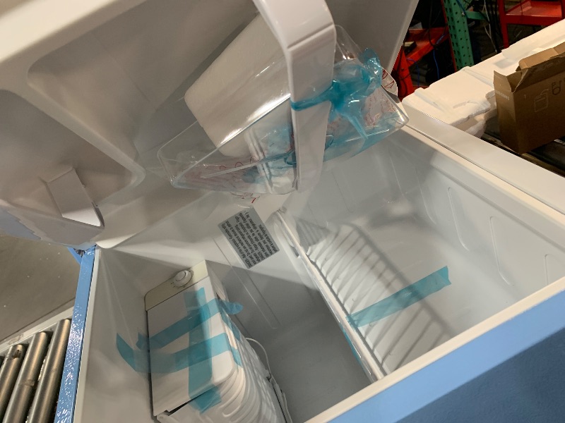 Photo 1 of Frigidaire EFR176 Retro Compact Fridge with Chiller Mini Refrigerator with Built-in Bottle Opener for Office, Bedroom, Dorm Room or Cabin, 1.6 cu ft 16" D x 18" W x 18.5" H, Blue