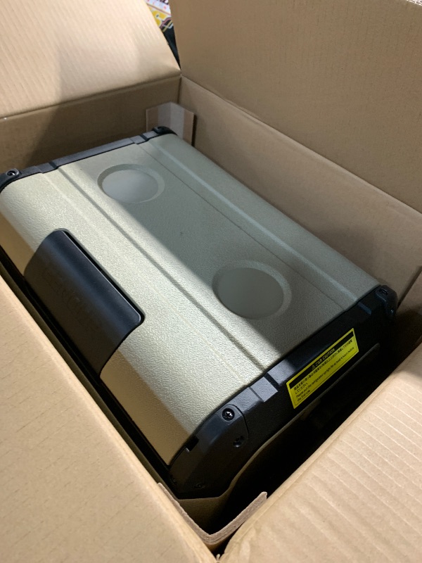 Photo 1 of *************MISSING POWER CORD, MINOR WEAR***********************
EENOUR D18 12 Volt Car Refrigerator, Portable Freezer 19Qt/18L Battery & Solar Powered Cooler 25W, -4~50?, 12/24V DC, 110~240V AC, Electric Cooler Ideal for Road Trips, Camping (Battery No