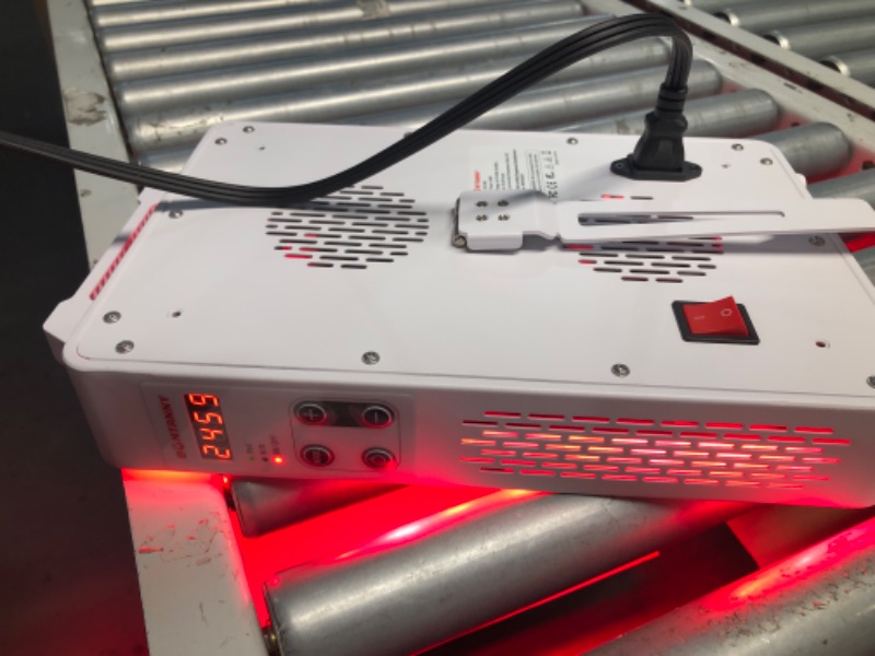 Photo 1 of ***PARTS ONLY***BONTANNY Red Light Therapy, 630/660/810/830/850nm 5 Wavelengths Red Near Infrared Light Device with 60 Dual Chip Clinical Grade LEDs, Remote Control, Timer for Face, Body, Pain Relief, BO-300 (White)