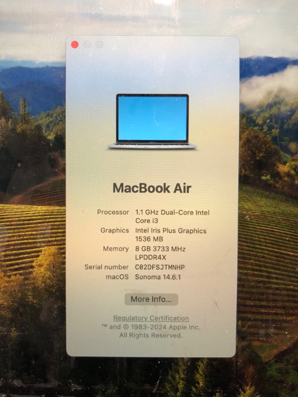 Photo 1 of (POWER TESTED) (PASSWORD: 1234) Apple 2025 MacBook Air 13-inch Laptop with M4 chip: Built for Apple Intelligence, 13.6-inch Liquid Retina Display, 16GB Unified Memory, 512GB SSD Storage, 12MP Center Stage Camera, Touch ID; Silver