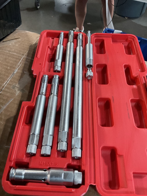 Photo 1 of DPTOOL Back Tap Spark Plug Thread Repair Tool 14mm 12mm 18mm 10mm 8mm M8 M10 M12 M14 M18 Thread Chase Tap Kit