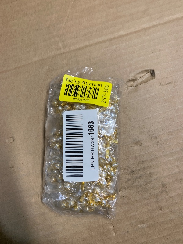 Photo 1 of (PARTIAL SET) (BAGGED) LEMESO 20 Pcs Baptism Favors Gold Plated Mini Rosary, Ivory Color Faux Pearls Cross & Jesus Pattern Bracelet, Great for Christening/Baby Shower Party/Wedding/Bautizo Recuerdos Gift