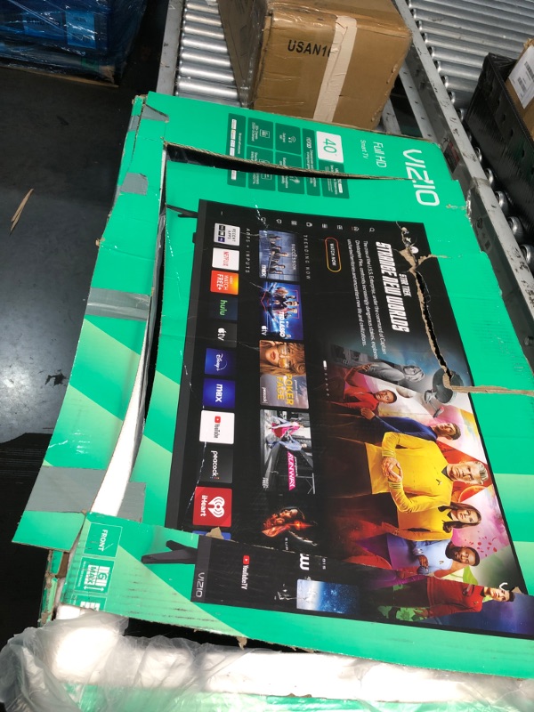 Photo 1 of ***JUST FOR PIECES BROKEN***
VIZIO 40-inch Full HD 1080p Smart TV with DTS Virtual: X, Alexa Compatibility, Google Cast Built-in, Bluetooth Headphone Capable, (VFD40M-08 New)