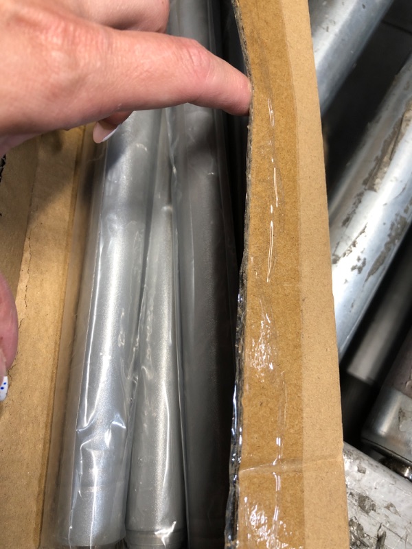 Photo 1 of CorkLatta Silver Shower Curtain Rod 31 to 80 Inch,1 Inch Diameter Adjustable Spring Tension Stainless Steel Telescoping Rod,Easy Install,No Rust