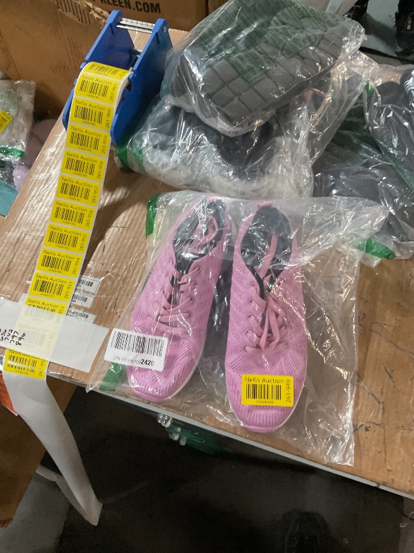Photo 1 of Women's Sport Sneakers Mesh Air Cushion Running Shoes Comfortable Training Athletic Gym Casual Walking Shoes Pink 7