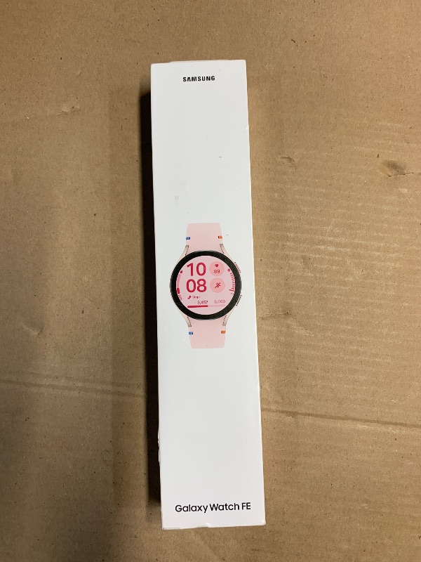 Photo 1 of (USED/FAIR) Samsung Galaxy Watch FE 40mm Bluetooth AI Smartwatch w/Fitness Tracking, BIA Sensor, Personalized HR Zones, Heart Rate Tracker, Sleep Monitor, 2024, Pink Gold [US Version, 1Yr Manufacturer Warranty]