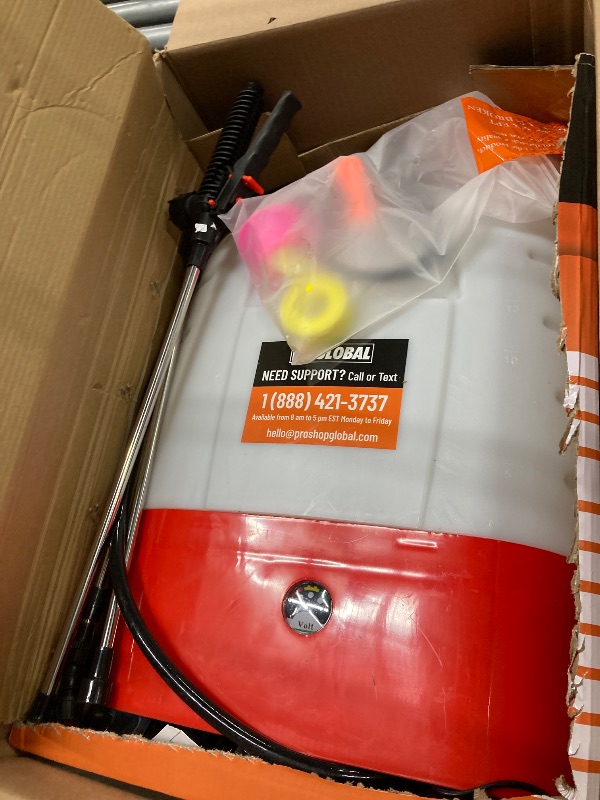 Photo 1 of Battery Powered Backpack Sprayer, 4.2-Gallon, 8 Nozzles, 100 PSI, for Lawn & Garden