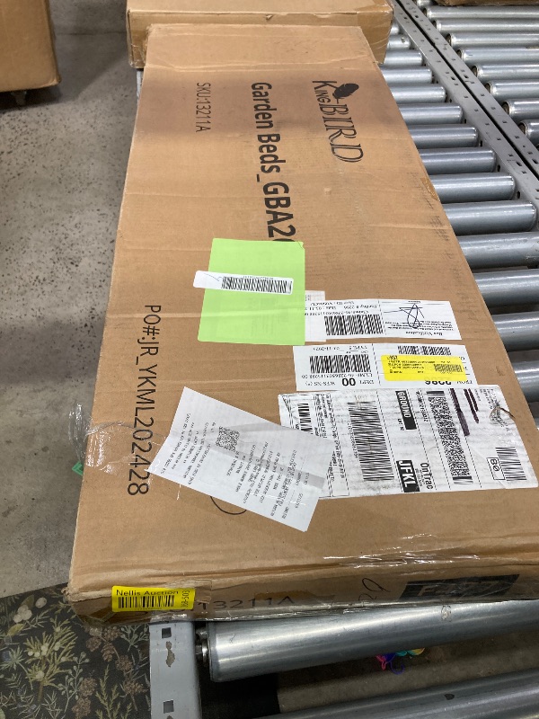 Photo 1 of ***MISSING PARTS****KING BIRD Raised Garden Bed with Legs Galvanized Large Elevated Planter Box for Backyard, Patio, Balcony, 600lb Capacity, Dark Grey 70.9x22.8x31.5 in
