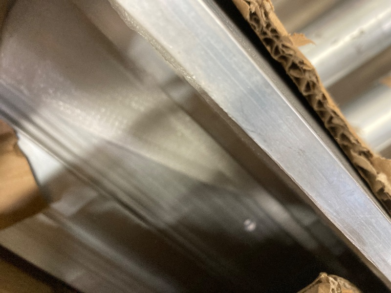 Photo 1 of Door Threshold Ramp 6" Rise Door Ramp Aluminum Entry Ramp or Doorways Rated 800 lbs Load Capacity forWheelchair Scooters Power Chairs Walkers Metallic