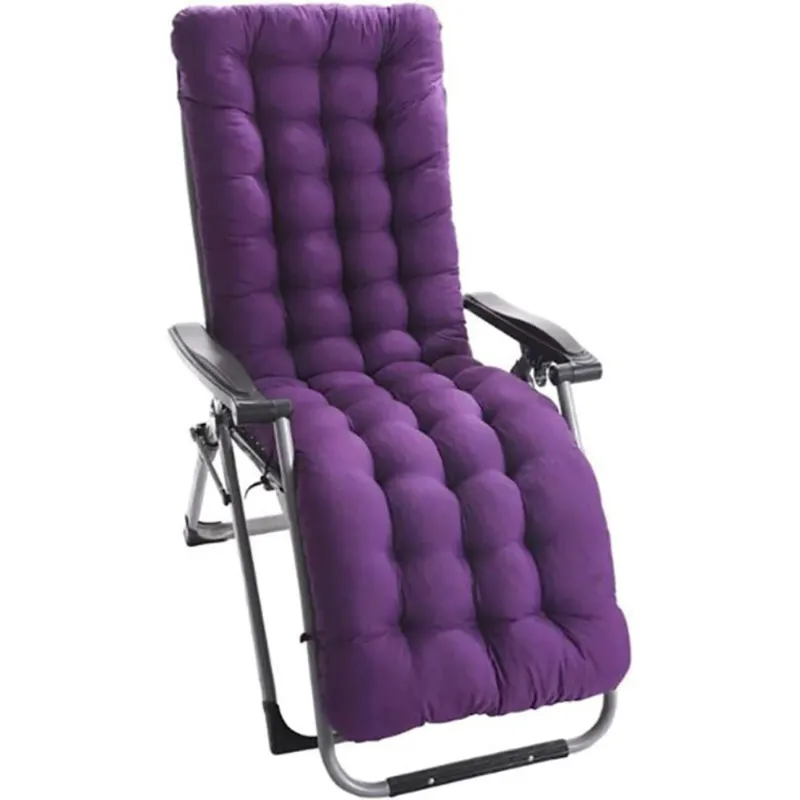 Photo 1 of ***SEE NOTES***Chaise Lounger Cushion, 61Inch Chaise Lounger Cushions Rocking Chair Sofa Cushion with Ties,Thick Padded Chaise Lounger Swing Bench Cushion (Chairs not included)
