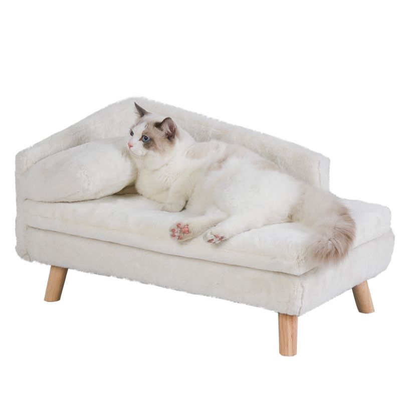 Photo 1 of BingoPaw Elevated Sofa Couch Dog Bed Wood Legs for Dogs Cats, 27.56"L
