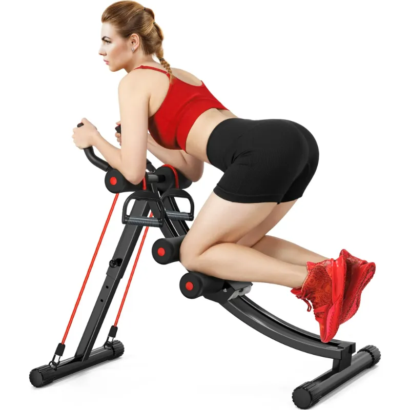 Photo 1 of GIKPAL Foldable Ab Machine, Ab Workout Equipment for Home Gym,Core & Abdominal Trainer Fitness Equipment Max 440lbs with LCD Display
