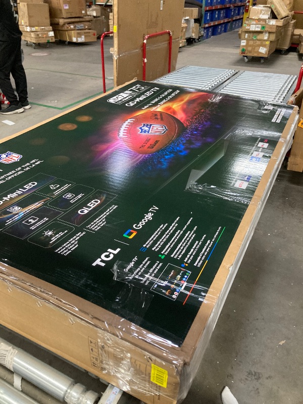 Photo 1 of TCL 75-Inch QM7K QLED 4K Smart QD-Mini LED TV with Google TV (75QM7K, 2025 Model) Dolby Vision IQ, Dolby Atmos, HDR, Game Accelerator up to 288Hz, Voice Remote, Works with Alexa, Streaming Television