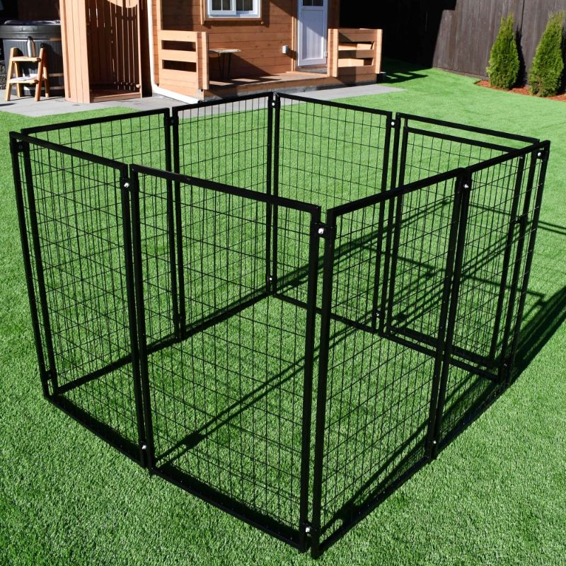 Photo 1 of ALEKO Dog Kennel 5x5x4 ft Heavy Duty Pet Playpen Dog Exercise Fence
