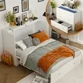 Photo 1 of ***BOX 1 OF 3 ONLY/INCOMPLETE SET***Murphy Bed, 2 in 1 Convertible Chest Bed Cabinet with Drawer and USB Charging Station for Bedroom, Full Size