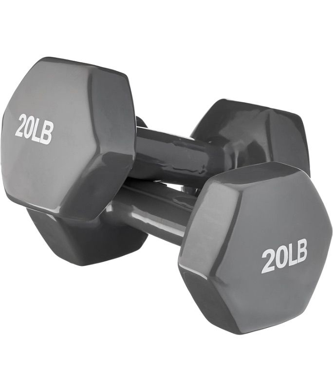 Photo 1 of Amazon Basics Vinyl Coated Dumbbell Hand Weights