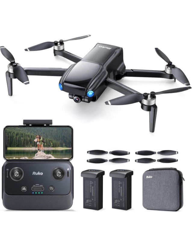 Photo 1 of Ruko U11MINI Drones with Camera for Adults 4K, 70Mins 2 Batteries, Under 250g, Camera Drone with GPS TOF 9800FT Long Range Auto return for beginner