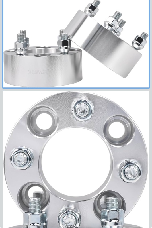 Photo 1 of 2pcs 2.0" 4x4 Wheel Spacers Adapters Compatible with Yamaha Golf Cart M12x1.25 Studs