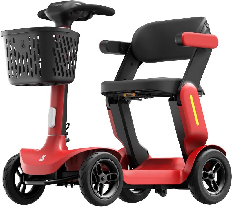 Photo 1 of ***DOES NOT POWER ON/PARTS ONLY**Powered Folding Mobility Scooter S3 pro, Detachable Battery Foldable Electric Scooter with PAi Safety System for Adults Seniors, 25 Miles 6 MPH 265 lbs, All Terrain, Slope Safety
