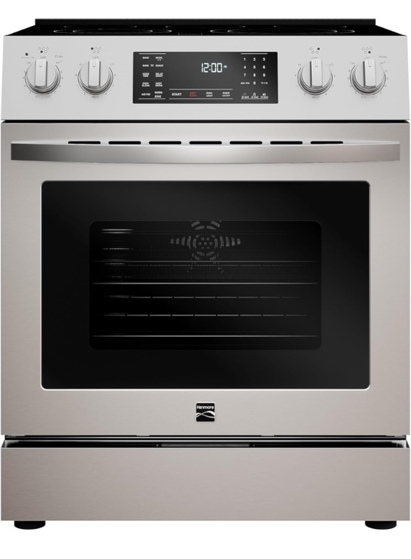 Photo 1 of ****THIS IS A GAS TOP *****Kenmore Front Control gas Range Oven with 5 Cooktop Elements with 7 Cooking Power Options, True Convection, Steam and Self Clean, Freestanding Oven, 4.8 cu. ft. Capacity Stainless Steel