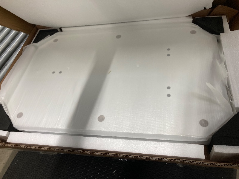 Photo 1 of ****MISSING BOX 1 OF 3, THERE ARE ONLY TWO BOXES***Edzard Chrome & White High Gloss Dining Table Set with 4 Luxury Faux Leather Dining Chairs