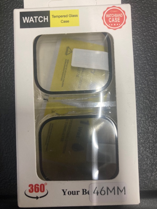 Photo 1 of AMOSTIIIIIIC 2 Pack Anti-Spy Screen Protector For Apple Watch Series 10, Hard PC Apple Watch Case With Tempered HD Privacy Glass Black Apple Watch Cover For iWatch Series 10 ?Clear?42mm ?