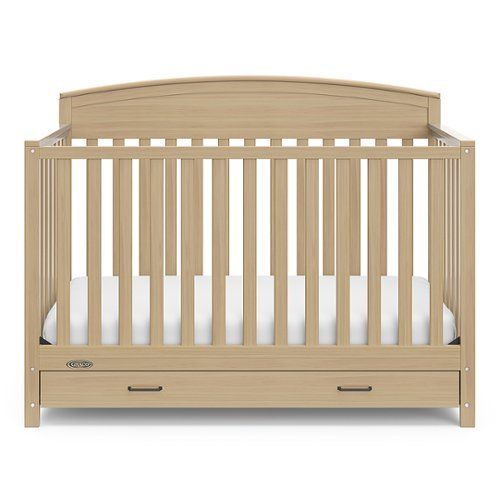 Photo 1 of ***DAMAGED PIECES**Benton Driftwood 5-in-1 Convertible Crib with Drawer BY GRACO