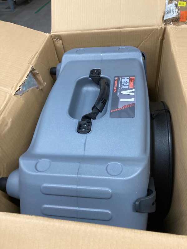 Photo 1 of Abestorm Air Scrubber 4 Stage with UV-C Light, HEPA/Activated Carbon Filter, MERV-10 Filter, Industrial Commercial Air Scrubbers Negative Air Machine Cleaner, 550CFM Airflow, V2