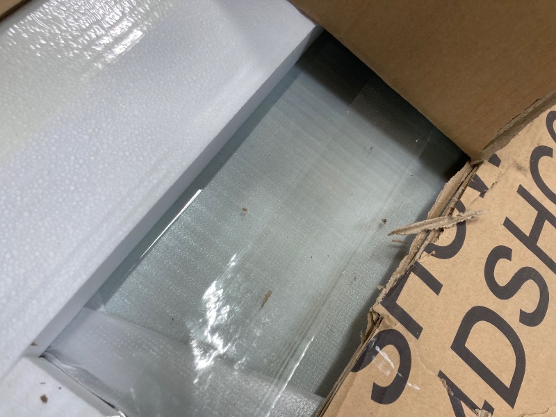 Photo 1 of 56-60" W x 74" H Frameless Shower Door,Royal Guard Single Sliding Shower Door with Soft Close System,5/16" (8mm) Clear Tempered Glass, Brushed Gold
