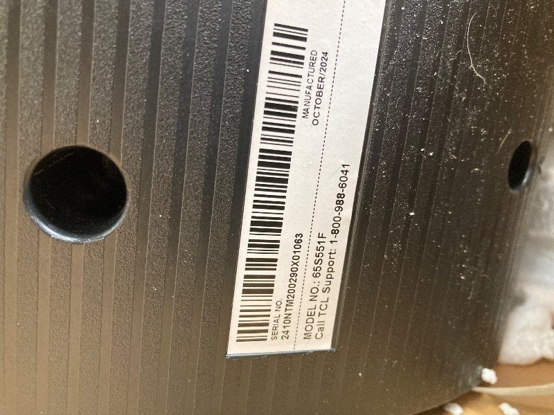 Photo 1 of TCL 65-Inch Class S5 UHD 4K LED Smart TV with Fire TV (65S551F, 2024 Model), Dolby Vision, HDR PRO+, Dolby Atmos, Alexa Built-in with Voice Remote, Apple AirPlay 2 Compatibility, Streaming Television