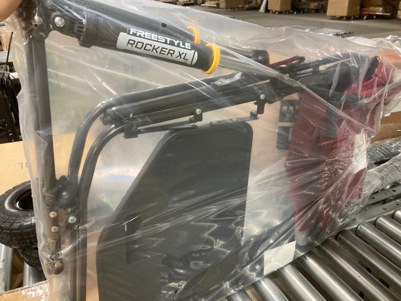 Photo 1 of GCI OUTDOOR Freestyle Rocker XL with Side Table Camping Chair | Portable Folding Rocking Chair with Solid, Durable Armrests, Drink Holder & Comfortable Backrest — Red