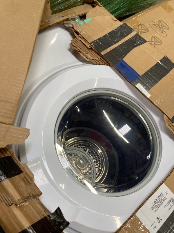 Photo 1 of ***parts only, item motor is bad and the power cord is cut****Euhomy Dryer, 1500W Clothes Dryer with Stainless Steel Tumbler, 3.52 Cu. Ft. portable clothes dryer with Exhaust Hose for Home, Apartment, White