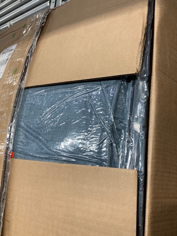 Photo 1 of ***one leg is broken badly, might be able to fix*** Ktaxon Accent Chair Chenille Upholstered Armchair, Reading Club Chair with Pillow for Living Room Bedroom Furniture Blue
