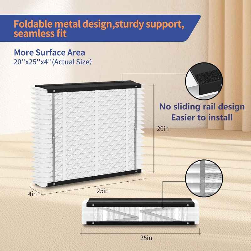 Photo 1 of 1-Pack 213 Filter Replacement Compatible with AprilAire 213 Whole House Air Purifiers Models,1210,1620,2210,2216,3210,4200,MERV 13 Furnace Filter Replacement, fit for 20x25x4 Furnace