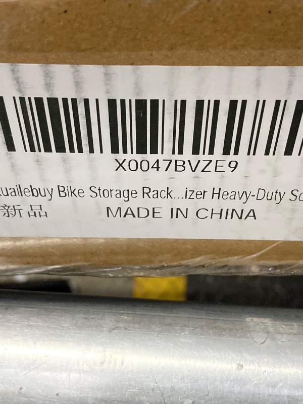 Photo 1 of Freestanding Bike Storage Rack,Bike Rack for Garage,Bike Floor Stand Max 5 Bikes,Indoor Bike Rack for Home and Garage Organizer Heavy-Duty Solid Steel