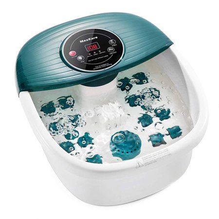 Photo 1 of 
MaxKare Foot Spa Bath Massager with Heat Bubbles and Vibration Digital Temperature Control 16 Detachable Massage Rollers Soothe and Comfort Feet