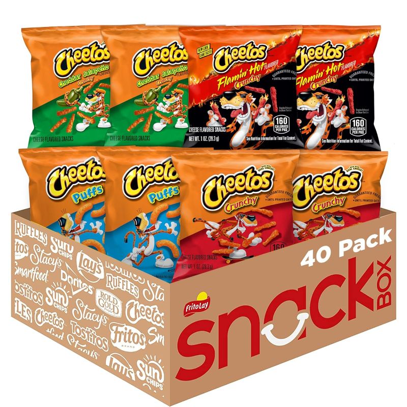 Photo 1 of Cheetos Cheese Flavored Snacks, Variety Pack, (Pack of 40)