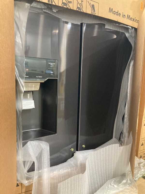 Photo 1 of 30 cu. ft. 4-Door French Door Refrigerator, Door-In-Door, Full-Convert Drawer, Craft Ice in PrintProof Black Stainless
