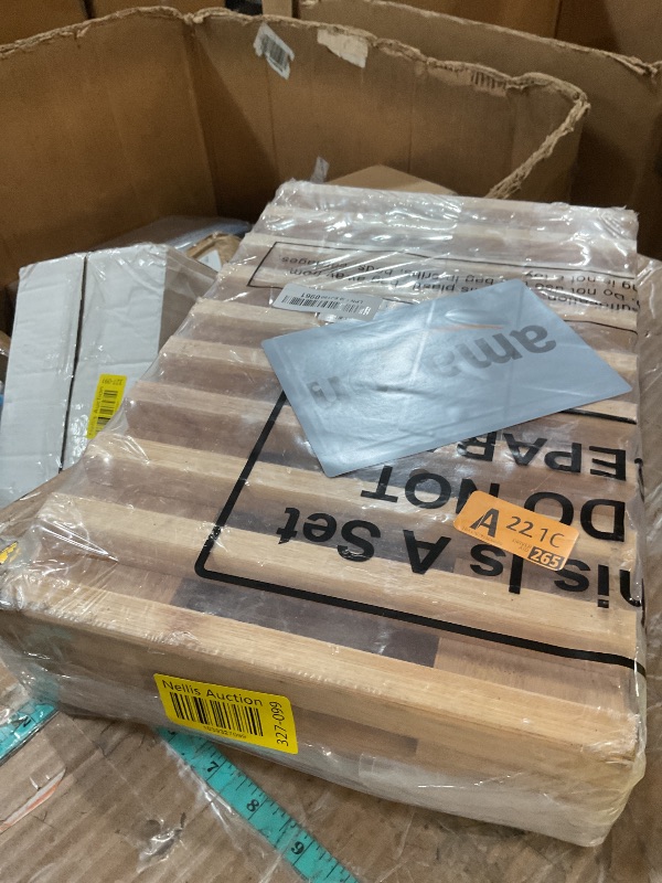 Photo 1 of 2 Pcs Bamboo Dish Rack 9 Slots Wooden Dish Drying Rack Regular Wood Plate Organizer for Cabinet Low Profile Plate Stand for Kitchen Display Countertop, 15.56 x 10 x 1.38 Inch, 0.8" Holder Width