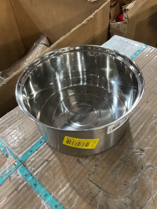 Photo 1 of (BOWL ONLY) (USED/FAIR) Tomxcute Cat Water Fountain, 3.2L/108oz Automatic Stainless Steel Pet Fountain Dog Water Dispenser, Ultra-Quiet Pump and 3 Replacement Filters & for Cats, Dogs, Multiple Pets
