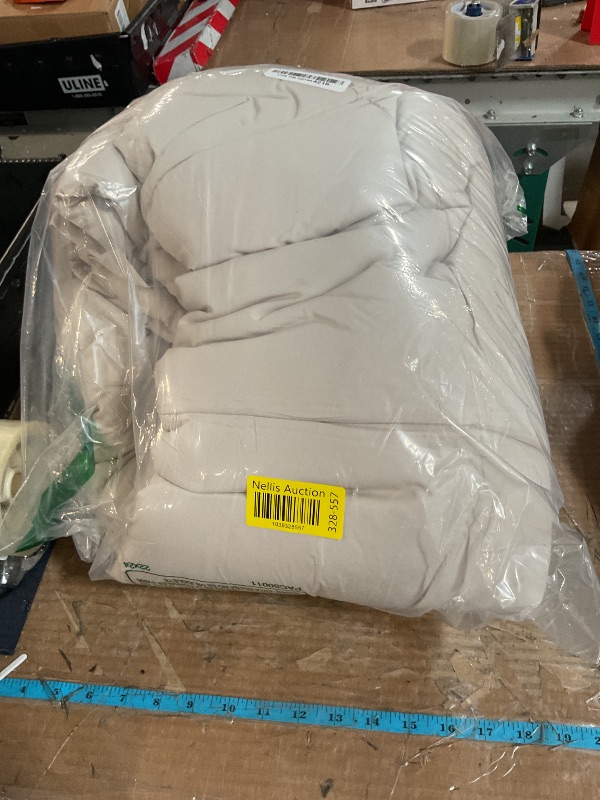 Photo 1 of (comforter only) Bedsure Beige Comforter Set Queen - 7 Pieces Solid Bed in a Bag