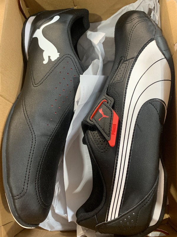 Photo 1 of (see all images) PUMA Men's Redon Move Sneaker, Black/White/High Risk Red, 12