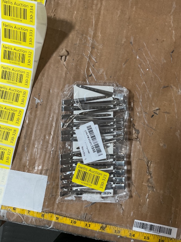 Photo 1 of 24 Packs Duck Bill Clips, Bantoye 3.5 Inches Rustproof Metal Alligator Curl Clips with Holes for Hair Styling, Hair Coloring, Silver