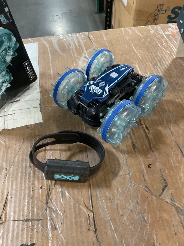 Photo 1 of (Sold for parts) ENERHAMP Toys for Ages 5-13, Amphibious Remote Control Car, 2.5GHz 4WD 131Ft 360° Rotation, 180° Flip?60Mins Play, Rechargeable