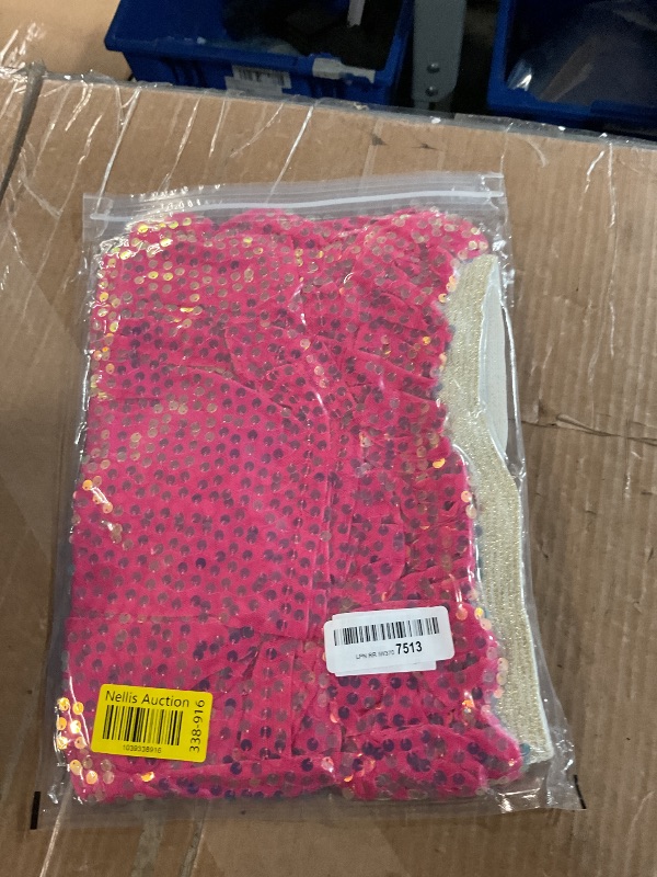 Photo 1 of (SMALL/MED) (6-8) Magic Park 1-14Y Toddler Tulle Sequin Skirt Little Girl Tutu Skirts Birthday Holiday Party Girls Solid Color Short Skirt (Dark Pink Skirt, 6-8 Years)