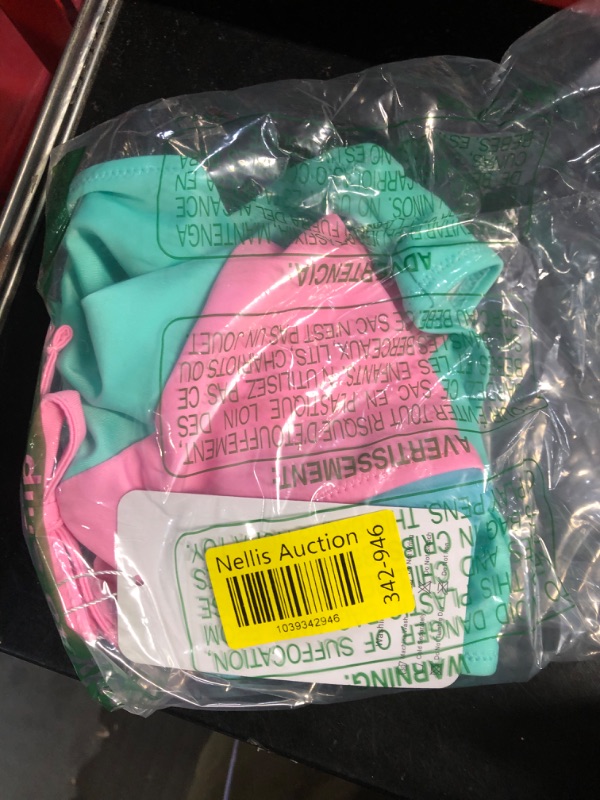 Photo 1 of (2T-3T) (USED/FAIR) (BAGGED) YOUNGER TREE Toddler Girl One Piece Swimsuit Color Block Stripe Swimwear Summer Beach Bathing Suit 12M-5T (7-8T, Bright Green-1)