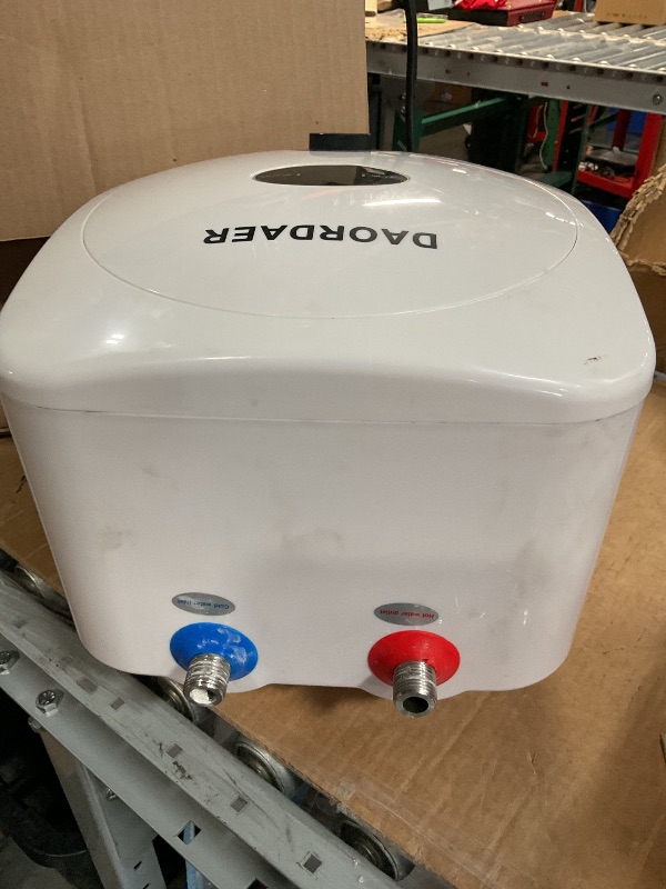 Photo 1 of (Missing hoses)  110/120v 1.5kw Mini Tank Electric Water Heater 2.5 Gallon Compact Under Sink Water Heater Knob Temperature Adjustment