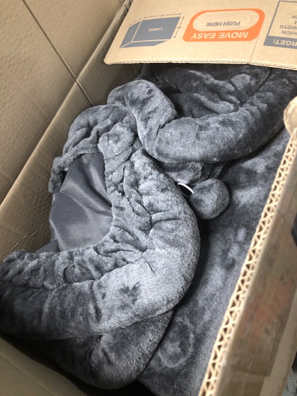 Photo 1 of (for parts/missing)Globlazer Big Cat Tower for Indoor Cats, 80inch Cat Tower for Multiple Adult Cats XXL Cat Tree with Scratching Post, Hammock, 3 Perches, 2 Condos, 2 Hanging Basket, F80, Dark Grey