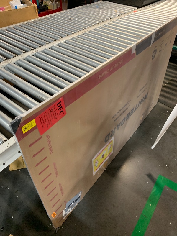 Photo 1 of (Used)(damaged)(see images)  VIZ-PRO Dry Erase Board/Magnetic Whiteboard, 72 x 40 Inches, Large Wall Mounted Board for School Office and Home