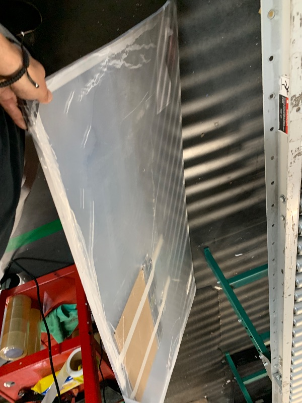 Photo 1 of (Used)(damaged)(see images)  VIZ-PRO Dry Erase Board/Magnetic Whiteboard, 72 x 40 Inches, Large Wall Mounted Board for School Office and Home